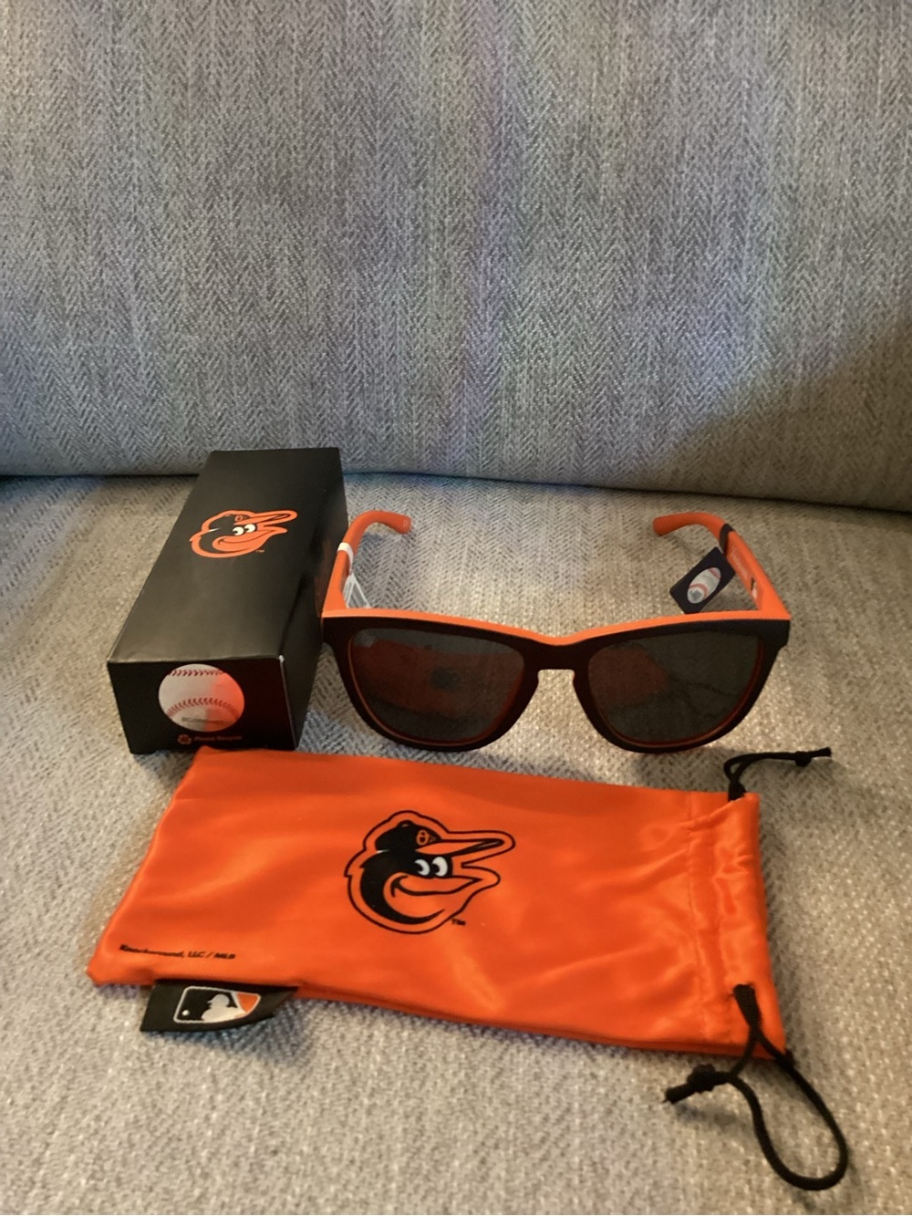 MLB Baltimore Orioles Orange and Black Sunglasses